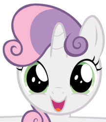 Size: 832x960 | Tagged: safe, artist:comfydove, sweetie belle, bronybait, cute, diasweetes, happy, hug, looking at you, simple background, transparent background, vector