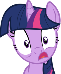 Size: 4600x5505 | Tagged: safe, artist:spier17, twilight sparkle, g4, magical mystery cure, absurd resolution, faic, female, shocked, simple background, solo, transparent background, vector