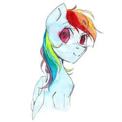 Size: 741x741 | Tagged: safe, artist:my-magic-dream, rainbow dash, g4, female, smiling, solo