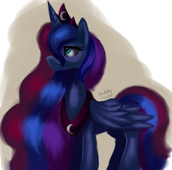 Size: 1456x1437 | Tagged: safe, artist:moonseeker, princess luna, alicorn, pony, g4, female, solo