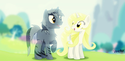 Size: 1600x780 | Tagged: safe, artist:alterhouse, oc, oc only, oc:idem, oc:ort, pony, unicorn