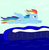 Size: 1504x1536 | Tagged: safe, artist:04startycornonline88, rainbow dash, g4, flying, wave