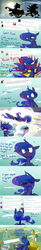 Size: 1280x7753 | Tagged: dead source, safe, artist:askstudentluna, princess celestia, princess luna, ask student luna, g4, ask, chariot, comic, flying, royal guard, tumblr