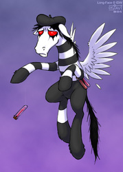 Size: 500x700 | Tagged: safe, artist:drjavi, idw, long face, pegasus, pony, g4, spoiler:comic, spoiler:comicannual2014, given crane, male, solo, supervillain