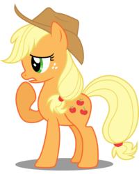 Size: 4000x5000 | Tagged: safe, artist:dashiesparkle, applejack, g4, party of one, female, simple background, solo, svg, transparent background, vector