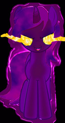 Size: 649x1232 | Tagged: safe, artist:mellow91, edit, lyra heartstrings, oc, oc:deadly nightshade, g4, possessed