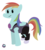 Size: 3387x3762 | Tagged: safe, artist:liracrown, rainbow dash, pegasus, pony, g4, amethyst, amethyst (steven universe), cosplay, crossover, female, gem, high res, mare, minimalist, quartz, solo, steven universe