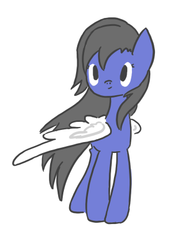Size: 323x433 | Tagged: safe, artist:ask-the-fantasy-ponies, pony, final fantasy, final fantasy viii, ponified, rinoa heartilly, solo