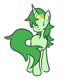 Size: 377x466 | Tagged: safe, artist:ask-the-fantasy-ponies, pony, final fantasy, final fantasy iv, ponified, rydia, solo