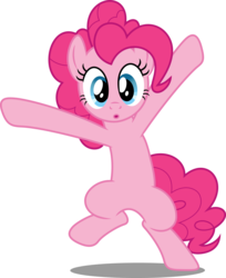 Size: 3000x3678 | Tagged: safe, artist:dashiesparkle, pinkie pie, earth pony, pony, a friend in deed, g4, .svg available, bipedal, female, high res, simple background, solo, transparent background, vector