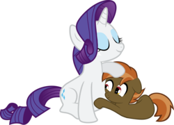 Size: 4389x3154 | Tagged: safe, artist:shutterflyeqd, button mash, rarity, earth pony, pony, unicorn, g4, age difference, colt, eyes closed, female, male, mare, pregnant, rarimash, shipping, simple background, straight, straight shota, transparent background, vector