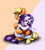 Size: 1900x2100 | Tagged: safe, artist:imaginally, applejack, rarity, g4, comforting, crying, female, frown, hug, lesbian, mane down, sad, ship:rarijack, shipping, sitting, smiling, wet, wet mane, wet mane rarity