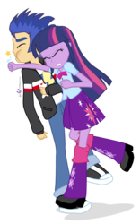 Size: 750x1200 | Tagged: safe, artist:dm29, flash sentry, twilight sparkle, equestria girls, g4, my little pony equestria girls: rainbow rocks, alternate scenario, drool, duo, eyes closed, flashabuse, gritted teeth, punch, simple background, transparent background, twilight sparkle (alicorn), violence