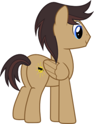 Size: 365x483 | Tagged: safe, artist:vectorizedunicorn, cool beans, pegasus, pony, g4, the cutie map, .svg available, butt, male, plot, simple background, solo, stallion, svg, transparent background, vector