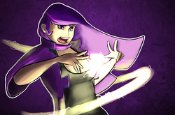 Size: 1842x1213 | Tagged: safe, artist:ohmymarton, twilight sparkle, human, g4, female, humanized, magic, solo