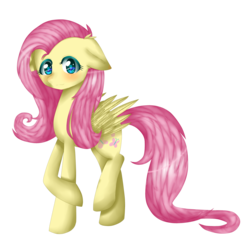 Size: 3057x3082 | Tagged: safe, artist:weirdyone, fluttershy, g4, female, high res, looking at you, simple background, solo