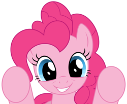 Size: 2544x2091 | Tagged: safe, artist:reitanna-seishin, pinkie pie, earth pony, pony, g4, female, fourth wall, high res, looking at you, simple background, solo, transparent background, underhoof