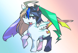 Size: 1000x688 | Tagged: safe, artist:tyuubatu, pony, moetron, pixiv, ponified, solo