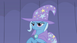 Size: 1366x768 | Tagged: safe, screencap, trixie, pony, unicorn, boast busters, g4, female, mare, solo