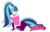 Size: 4476x2900 | Tagged: safe, artist:xxxsketchbookxxx, sonata dusk, equestria girls, g4, blushing, female, simple background, solo, tail, transparent background, vector