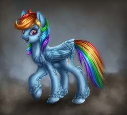 Size: 1356x1228 | Tagged: safe, artist:9de-light6, rainbow dash, g4, backwards cutie mark, female, raised hoof, solo, tail feathers