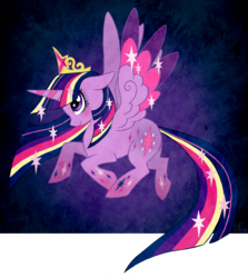 Size: 1491x1672 | Tagged: safe, artist:alounea, twilight sparkle, alicorn, pony, g4, female, mare, rainbow power, solo, twilight sparkle (alicorn)