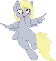 Size: 3629x3954 | Tagged: safe, artist:doctor-derpy, artist:joey darkmeat, derpy hooves, pony, g4, belly button, bipedal, female, high res, simple background, solo, transparent background, vector