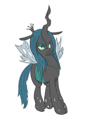 Size: 667x940 | Tagged: artist needed, source needed, safe, queen chrysalis, changeling, changeling queen, g4, female, solo