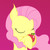 Size: 3000x3000 | Tagged: safe, artist:n3moni, fluttershy, g4, apple, female, flutterbat, high res, race swap, solo