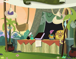 Size: 1024x791 | Tagged: safe, artist:pixelkitties, daring do, daring do adventure collection, g4, trade ya!, background, vendor stall