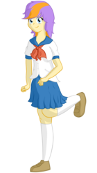 Size: 1073x1920 | Tagged: safe, artist:furrgroup, libra (g4), human, g4, asklibrapony, clothes, female, humanized, libra, ponyscopes, school uniform, schoolgirl, simple background, solo, transparent background, zodiac