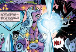 Size: 1145x793 | Tagged: safe, idw, king sombra, radiant hope, fiendship is magic #1, g4, my little pony: fiendship is magic, spoiler:comic, colt sombra, princess radiant hope