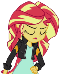 Size: 710x868 | Tagged: safe, sunset shimmer, equestria girls, g4, my past is not today, simple background, solo, svg, transparent background, vector