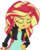 Size: 710x868 | Tagged: safe, sunset shimmer, equestria girls, g4, my past is not today, simple background, solo, svg, transparent background, vector