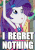 Size: 255x360 | Tagged: safe, edit, edited screencap, screencap, rarity, equestria girls, g4, life is a runway, :o, animated, armpits, caption, female, hands in the air, i regret nothing, image macro, looking up, meme, reaction image, sleeveless, solo, spinning, text