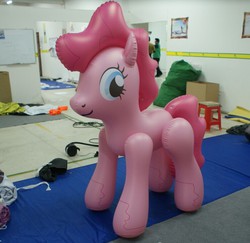 Size: 994x965 | Tagged: safe, pinkie pie, g4, bootleg, hongyi, inflatable, inflatable toy, irl, photo, pool toy, solo