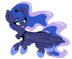 Size: 6000x5000 | Tagged: safe, artist:dreamyeevee, princess luna, g4, absurd resolution, blushing, female, simple background, smiling, solo, transparent background