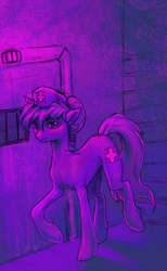 Size: 515x838 | Tagged: safe, artist:koviry, nurse redheart, g4, female, limited palette, solo, unshorn fetlocks