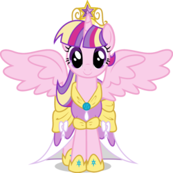 Size: 1024x1019 | Tagged: safe, artist:blah23z, princess cadance, twilight sparkle, alicorn, pony, g4, female, mare, recolor, solo, twilight sparkle (alicorn)