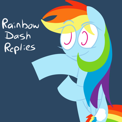 Size: 1280x1280 | Tagged: safe, artist:toonboy92484, rainbow dash, g4, ask, female, rainbow dash replies, solo, tumblr