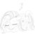 Size: 512x512 | Tagged: safe, trixie, pony, unicorn, g4, female, mare, monochrome, sketch, sleeping, solo, zzz