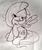 Size: 599x712 | Tagged: safe, artist:lemonspark, fluttershy, g4, female, grayscale, monochrome, solo, traditional art