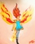 Size: 867x1117 | Tagged: safe, artist:lucaspratt, sunset shimmer, equestria girls, g4, my little pony equestria girls: rainbow rocks, my past is not today, female, fiery shimmer, fiery wings, fire, fire hair, happy, shimmercorn, smiling, solo, sunset phoenix, traditional art