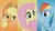 Size: 1408x781 | Tagged: safe, screencap, applejack, fluttershy, rainbow dash, castle sweet castle, g4, lidded eyes