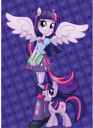 Size: 313x430 | Tagged: safe, twilight sparkle, pony, unicorn, anthro, equestria girls, g4, official, alternative cutie mark placement, anthro ponidox, cardboard twilight, equestria girls plus, facial cutie mark, female, ponied up, self ponidox, solo, stock vector, twilight sparkle (alicorn), unicorn twilight