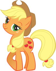 Size: 2275x2864 | Tagged: safe, artist:lelekhd, applejack, earth pony, pony, g4, official, applejack's hat, castle creator, cowboy hat, female, hat, high res, looking at you, mare, simple background, solo, stock vector, transparent background, vector