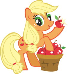 Size: 2623x2862 | Tagged: safe, applejack, g4, official, castle creator, female, hatless, high res, missing accessory, quality, simple background, solo, stock vector, transparent background, vector