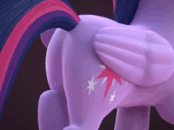 Size: 320x240 | Tagged: safe, artist:3d thread, artist:creatorofpony, twilight sparkle, alicorn, pony, g4, 3d, 3d model, animated, blender, butt, close-up, featureless crotch, female, mare, plot, solo, the ass was fat, trotting, twibutt, twilight sparkle (alicorn)