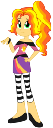 Size: 1322x3133 | Tagged: safe, artist:namyg, oc, oc only, oc:sunshine glow, equestria girls, g4, magical lesbian spawn, offspring, parent:adagio dazzle, parent:sunset shimmer, parents:sunsagio, solo
