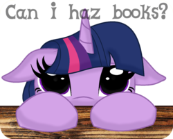 Size: 732x586 | Tagged: safe, artist:ipandacakes, twilight sparkle, g4, caption, female, puppy dog eyes, solo